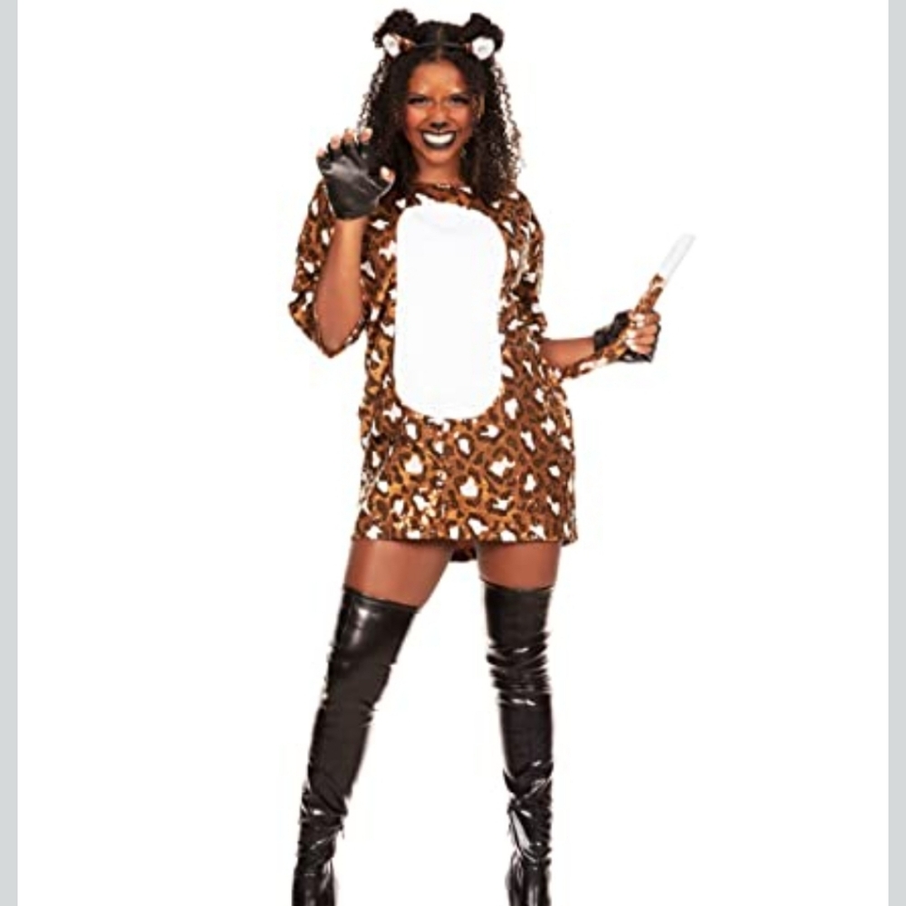 Tipsy Elves NWT LADIES SEQUIN LEOPARD DRESS HALLOWEEN COSTUME Size Medium‎
